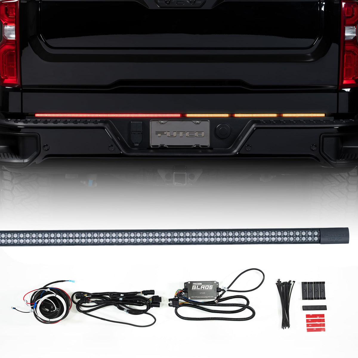 PUTCO 760060-17 Putco Freedom Blade Tailgate Light Bar with Plug-N-Play Connector - Fits Ford F150 with Factory LED Taillamps & OBS 2021-2023 (with OBS/TowTech System)