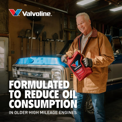 VALVOLINE VV1556 Valvoline MaxLife High Mileage 5W-30 Synthetic Blend Motor Oil 1 Quart, Pack of 6