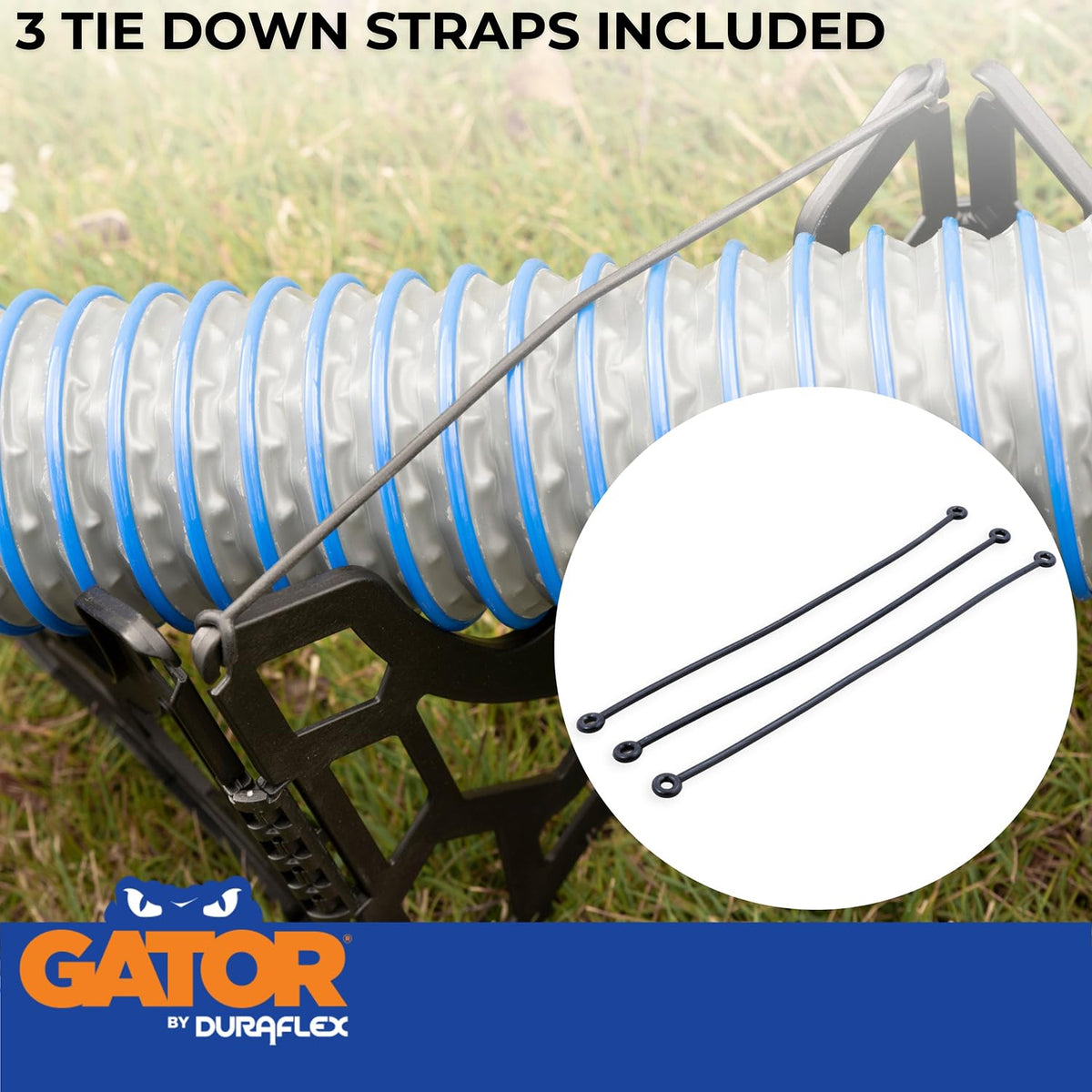DURAFLEX 21857S Duraflex Sewer Hose Support 21857S, 15 Foot Length, Black, Plastic