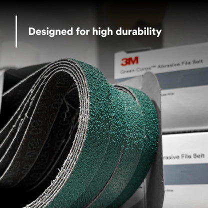 3M 36516 3M Green Corps Abrasive File Belt, 36516, 40 Grit, 1/2 in x 18 in