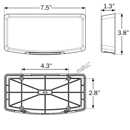 OPTRONICS RVSTL20K Optronics RVSTL20K LED RV OBLG TAIL LIGHT KIT