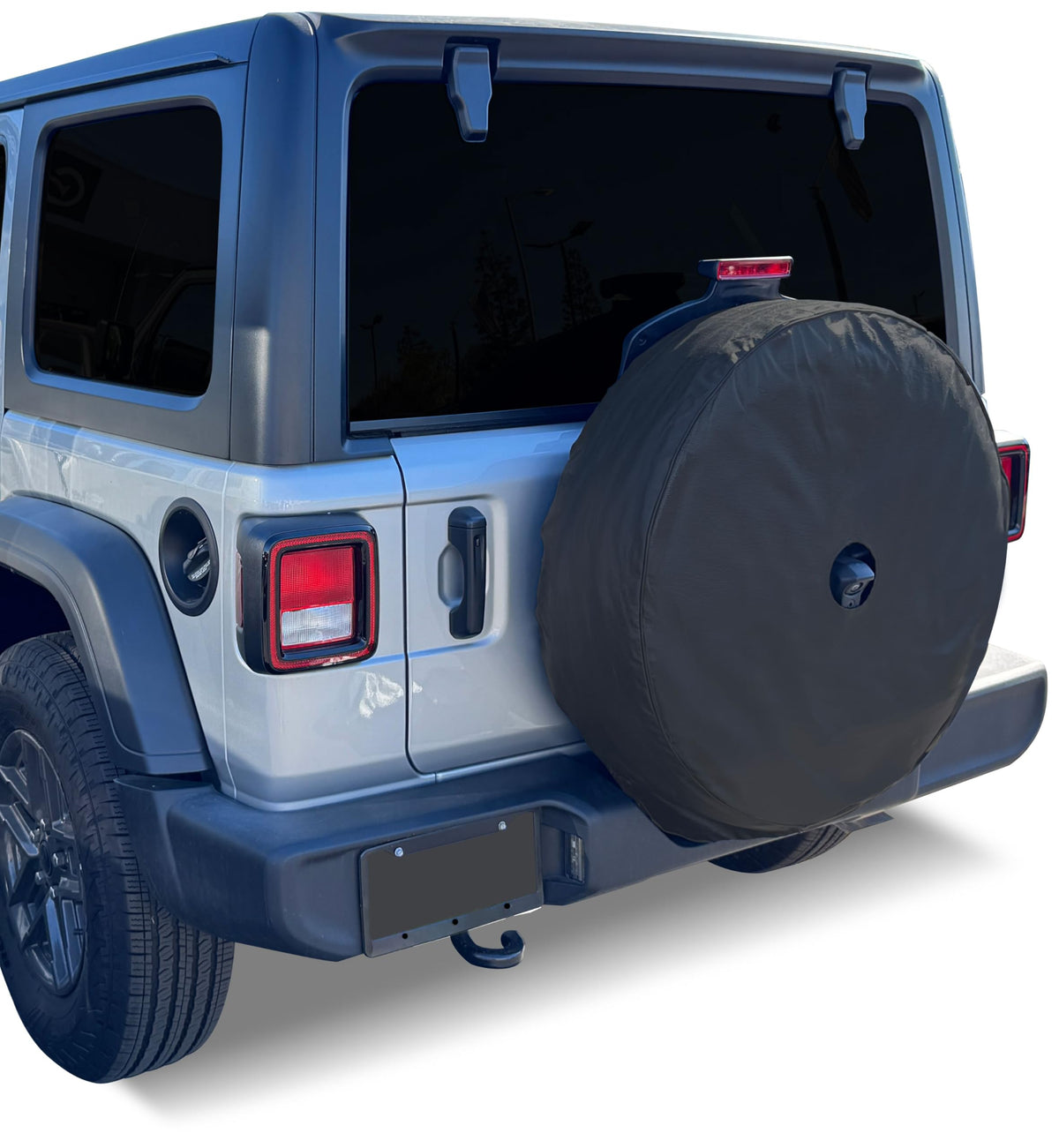 COVERCRAFT ST1103BK Covercraft Heavy Duty Spare Tire Cover, for Jeep Wrangler JL with Back-Up Camera, Fits 245/75R17, 255/75R17, 255/70R18, 285/70R17