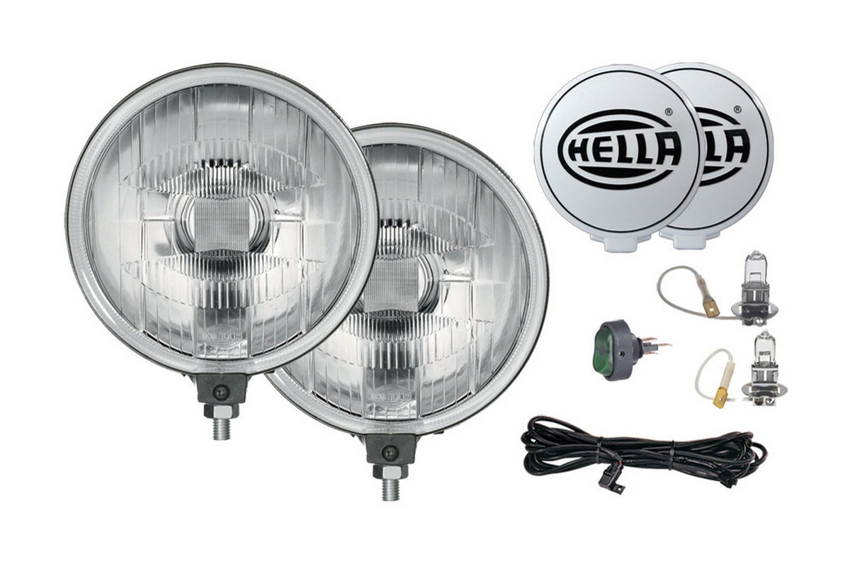 HELLA 005750952 HELLA 005750952 500 Series Driving Lamp Kit, Clear, 6"