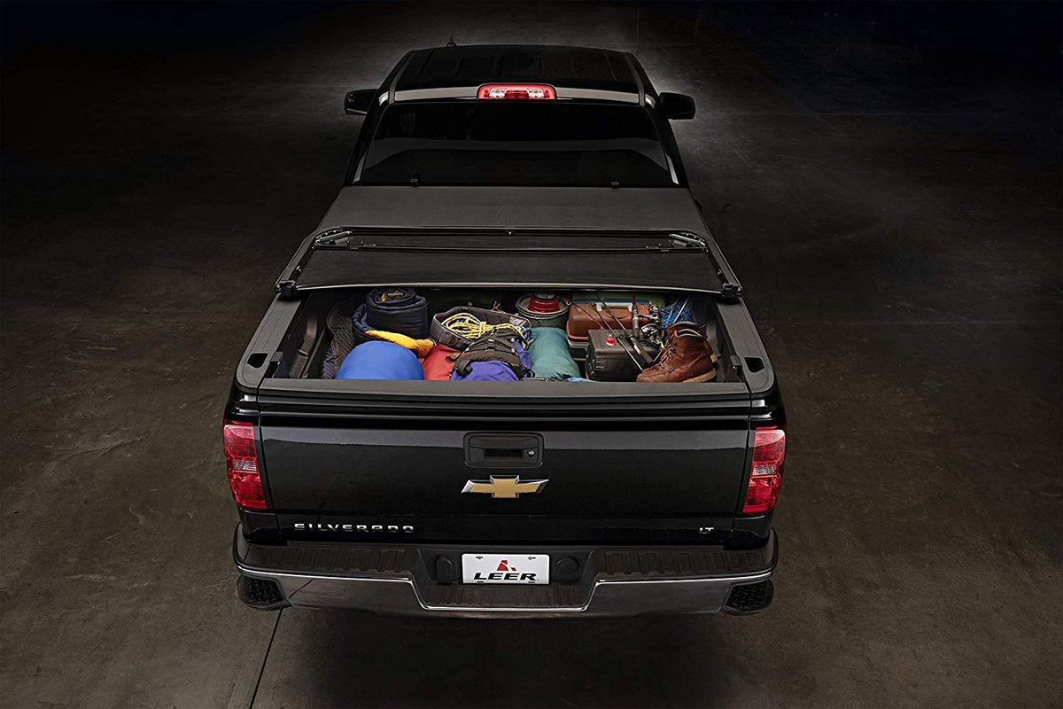 LEER 630105 LEER Latitude | Fits 2015-2025 GM Chevy Colorado/GMC Canyon with 5.2 FT Bed | Easy Install, Soft Tri-Fold Truck Bed Tonneau Cover