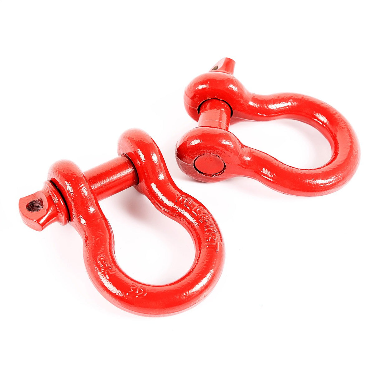 RUGGED RIDGE 11235.13 Rugged Ridge | D-Ring Shackle Kit, 7/8 inch, Red, Steel, Pair | 11235.13