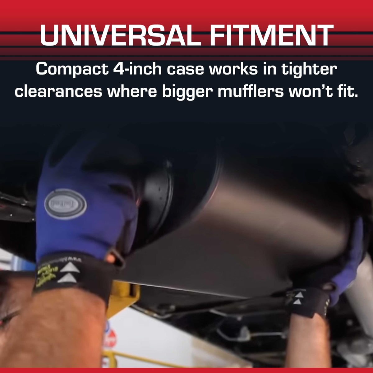 FLOWMASTER 9425472 Flowmaster Super 44 Series Chambered Muffler – 2.50" Center In/Dual Out