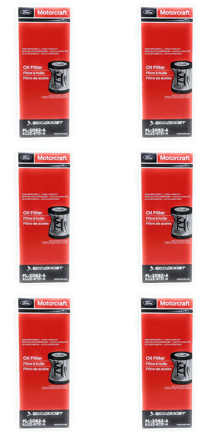 Motorcraft FL2062A Ford Engine Oil Filter (Pack of 6