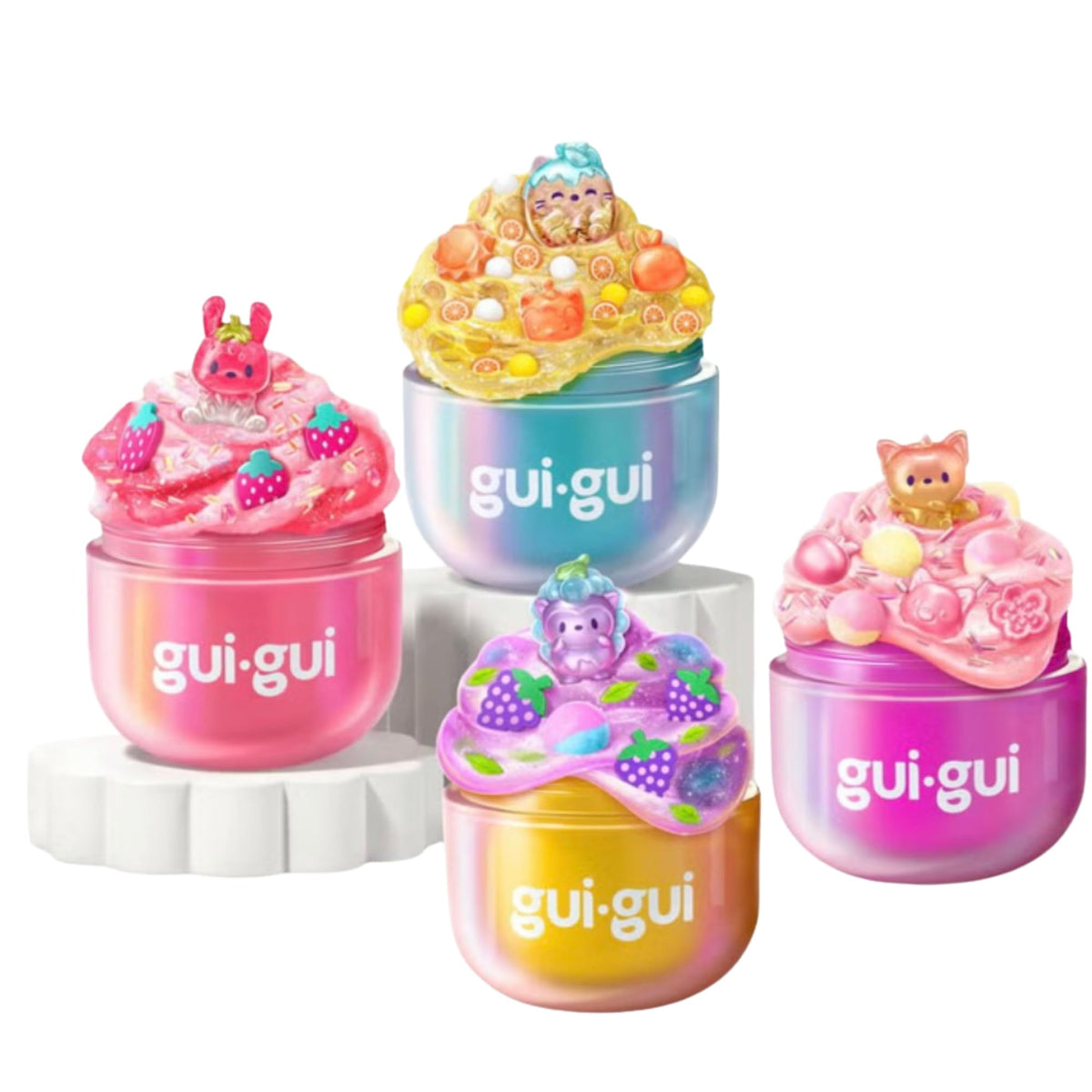 Moose Toys Gui-Gui Tropical 42-Piece Slime Playset with 10 Signature Slimes