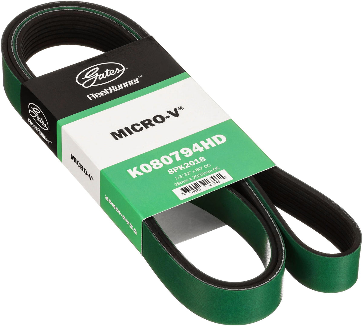 Gates K080794HD FleetRunner Micro-V Serpentine Drive Belt