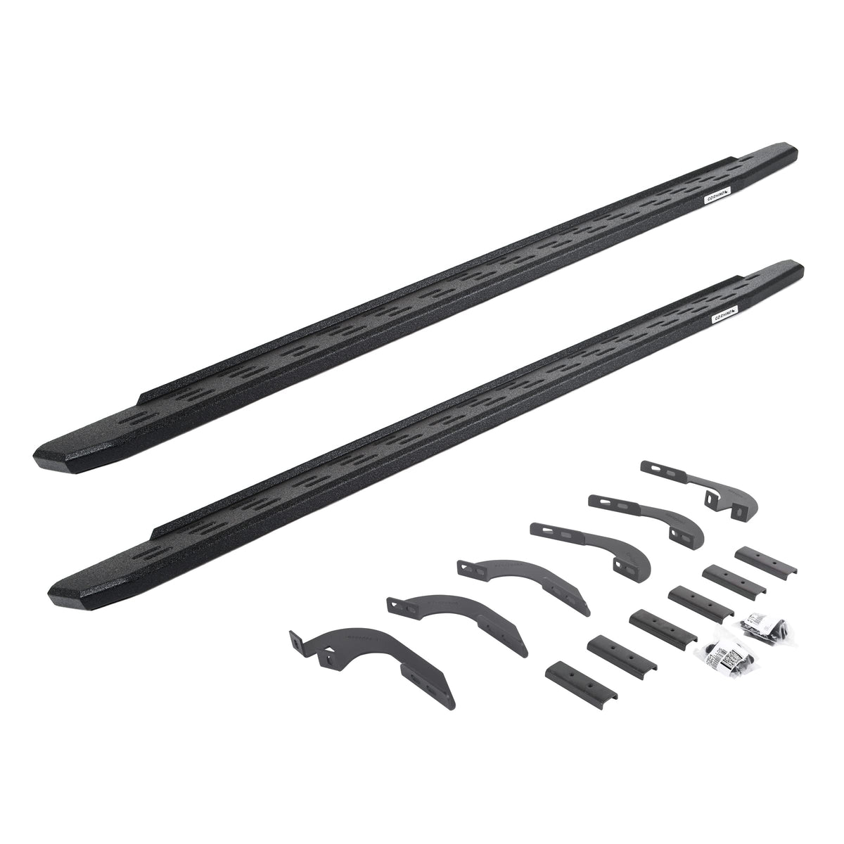 GO RHINO 69643280T Go Rhino RB30 Running Boards & Brackets | Cab Length, Galvanized Steel, Protective Bedliner Coating | 69643280T | Fits 2024 Toyota Tacoma Double Cab