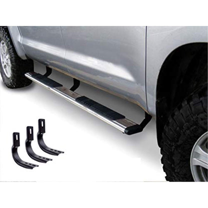 GO RHINO 685451687PS Go Rhino 5" OE Xtreme Low Profile Sidesteps & Brackets | Stainless Steel, Polished | 685451687PS | Fits 2020-2024 Jeep Gladiator JT, 4-Door