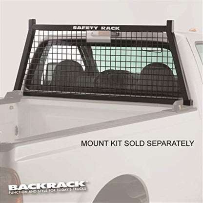BACKRACK 148TR RealTruck BACKRACK Three Round Rack Frame Only | Black, No Drill | 148TR | Fits 2001-2025 Chevrolet/GMC Silverado/Sierra 2500/3500HD; 2017-2025 RAM 1500/2500/3500; 2004-2025 Nissan Titan & Others