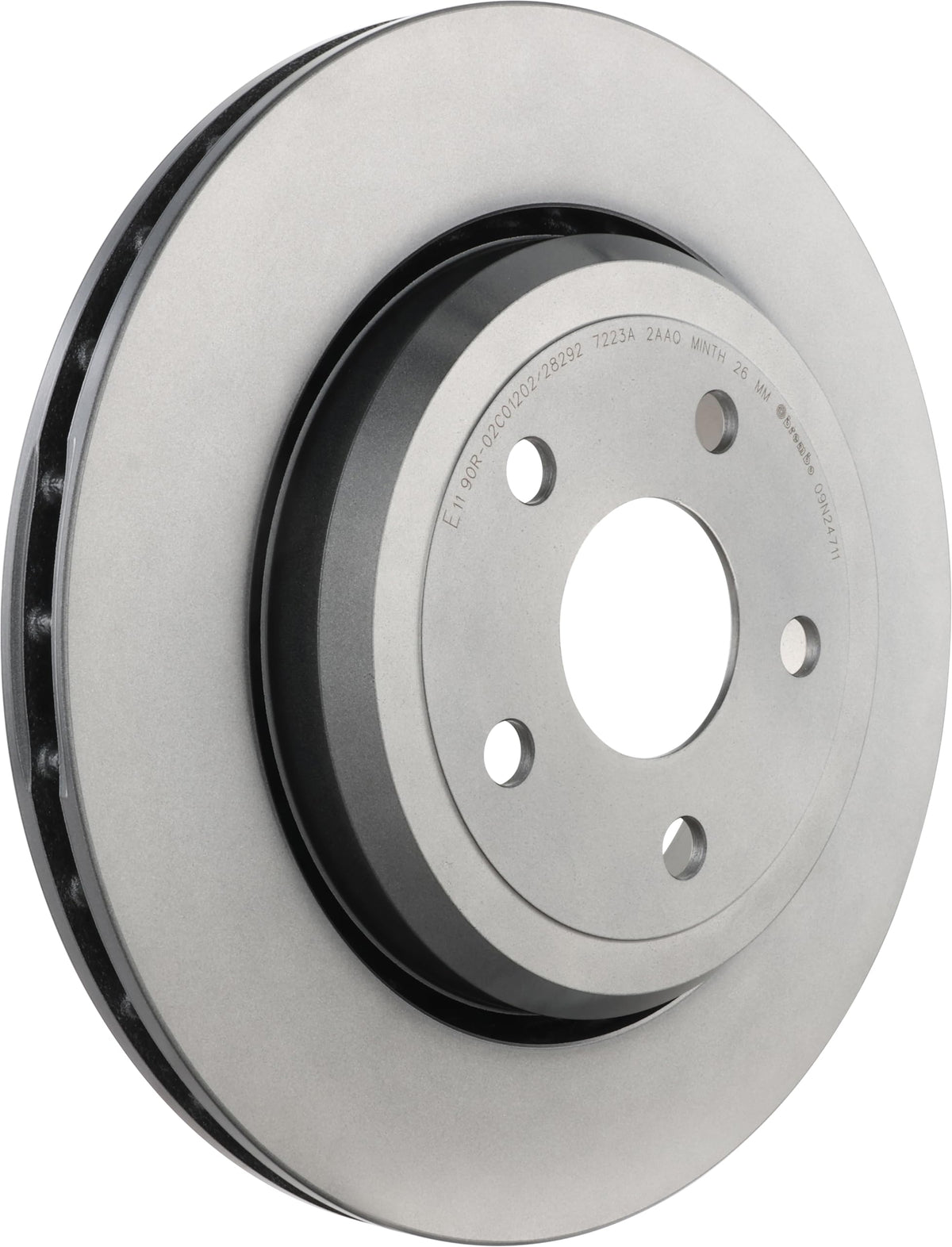 Brembo 09.N247.11 UV Coated Pillar Vented Rear Brake Rotor JEEP