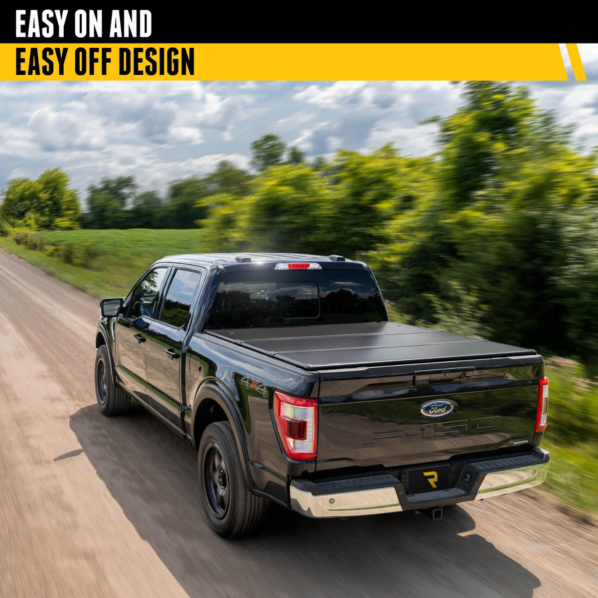 UNDERCOVER TR46014 RealTruck Undercover Triad Hard Folding Truck Bed Tonneau Cover | TR46014 | Fits 2016-2023 Toyota Tacoma 5' 1" Bed (60.5")