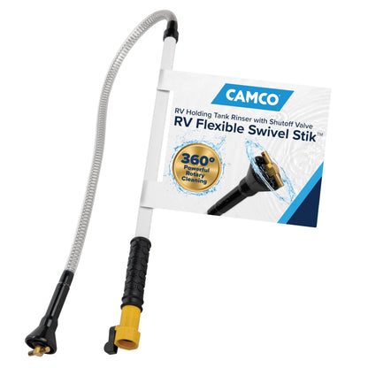 CAMCO 40074 Camco RV Swivel Stik Tank Rinser- w/Powerful Rotary Cleaning & 34-In Reach