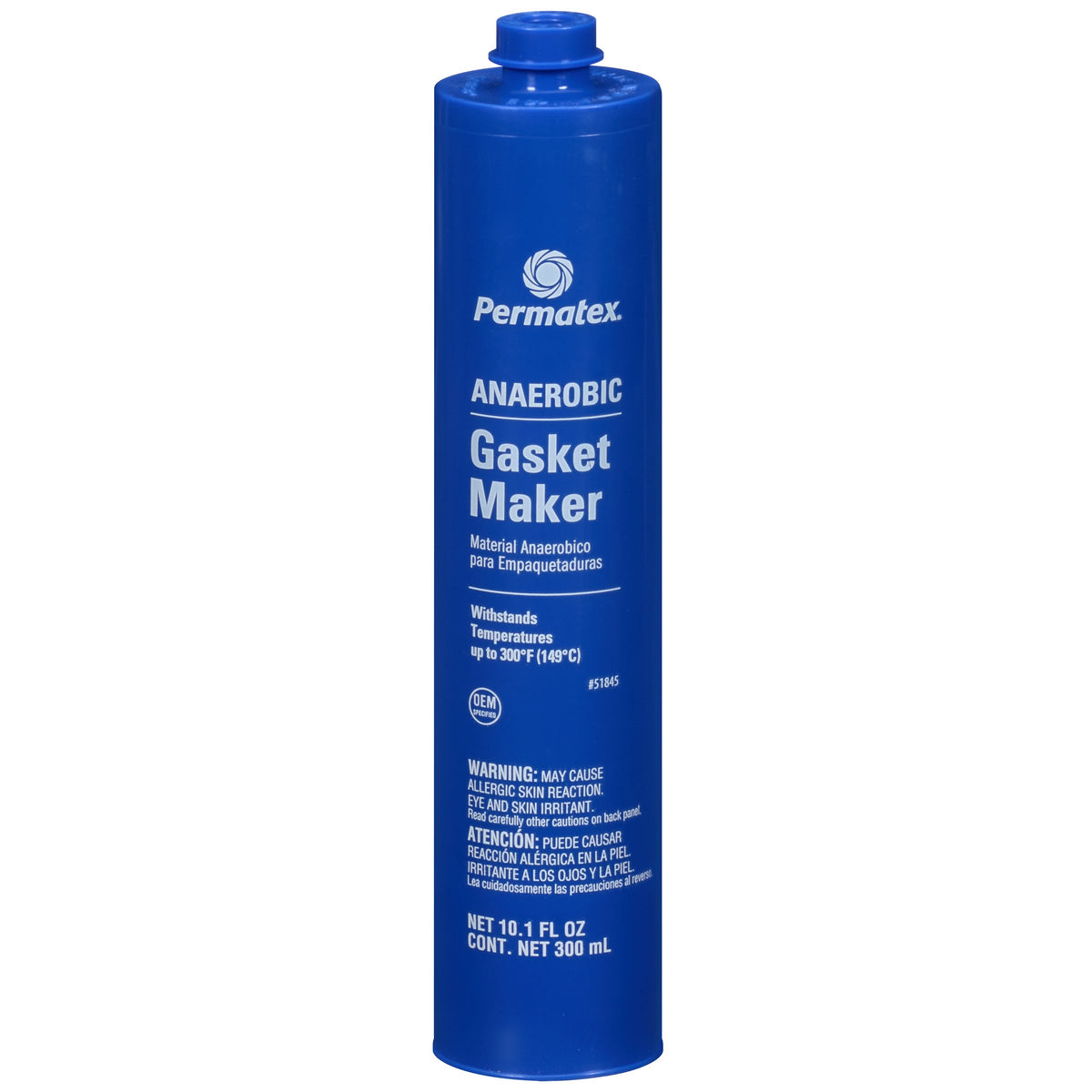 PERMATEX 51845 Permatex 51845 Anaerobic Gasket Maker, 300 ml Cartridge, Red