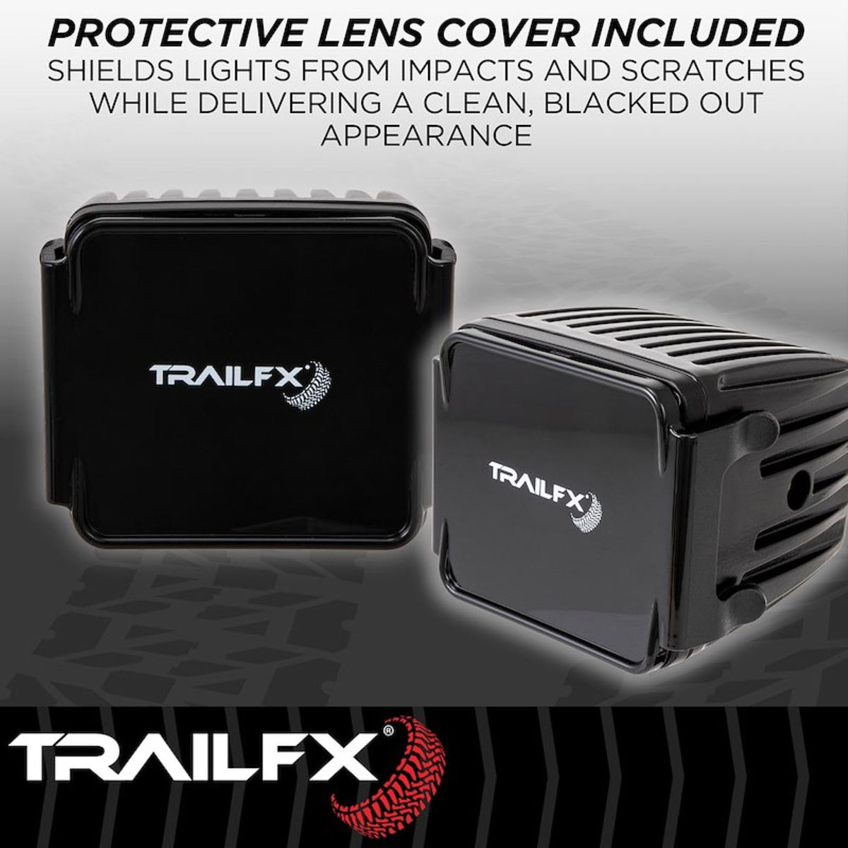 TRAILFX 2X2AMS2 Trailfx Driving/Fog Light 2X2AMS2, LED Bulb, 4 Clear LED 5 Watt Bulbs, 3 Inch Square, 8 Degree Spot Beam, Amber Polycarbonate Lens, Bracket Mount, 20 Watt Blubs Amp Draw 1.2 AMP At 12 Volts, Set Of 2