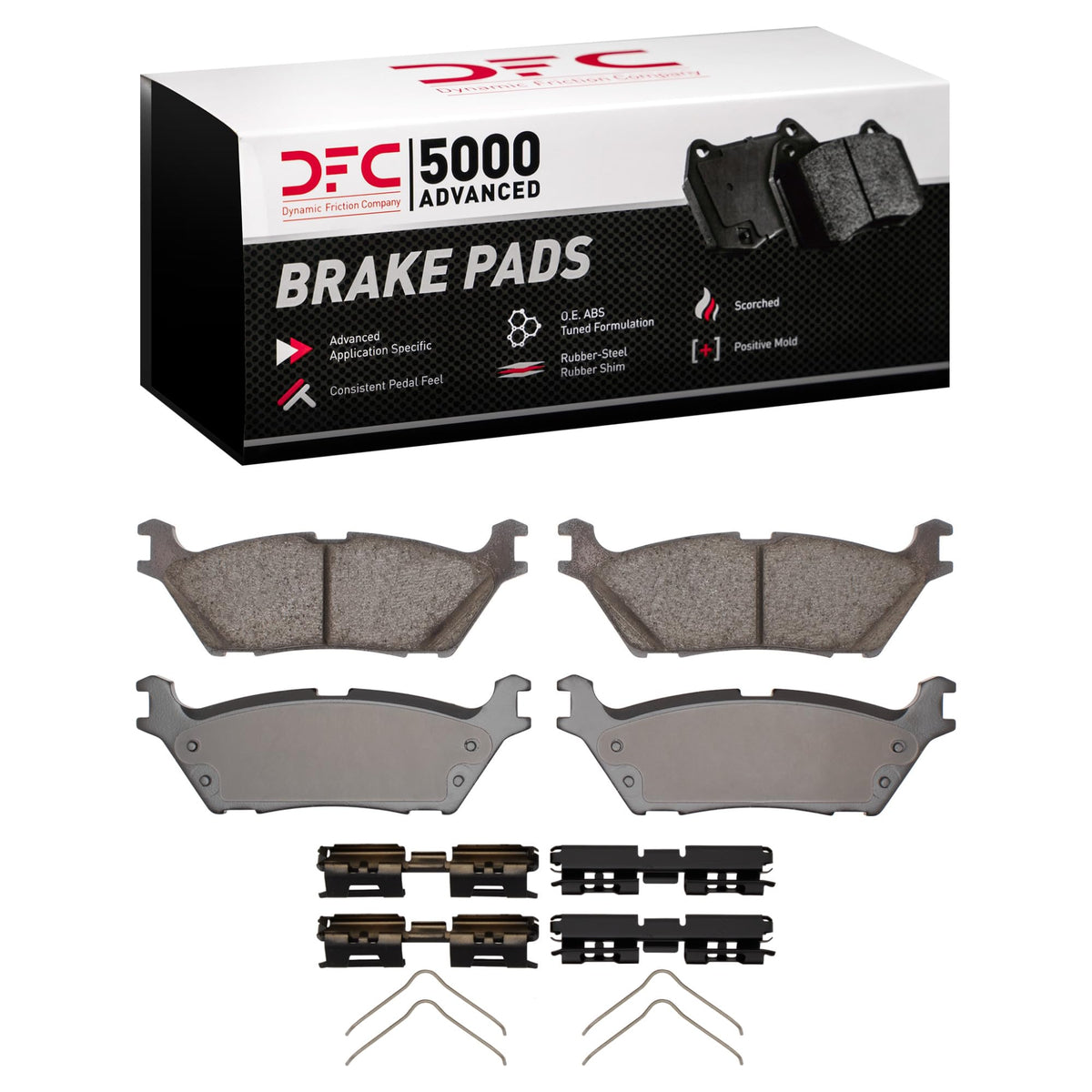 Dynamic Friction 1551-2383-01 DFC Rear 5000 Advanced Brake Pads