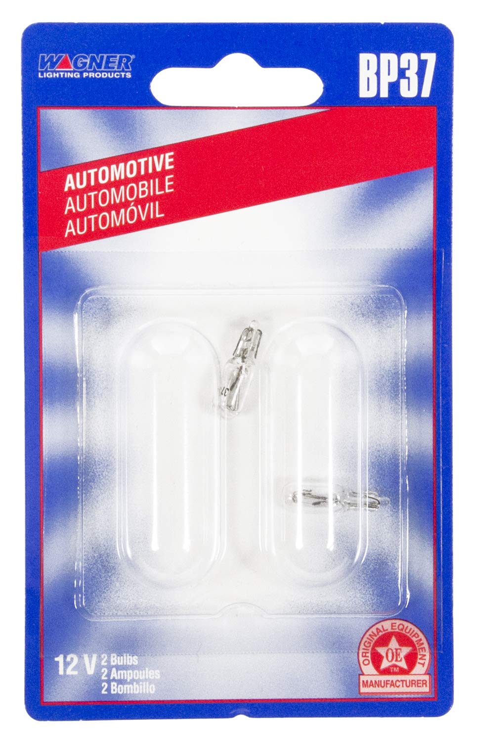 WAGNER BP37 Wagner Lighting BP37 Standard Multi-Purpose Light Bulb Card of 2
