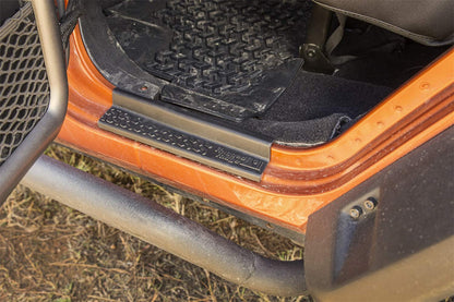 RUGGED RIDGE 11216.21 Rugged Ridge All-Terrain Entry Guards - Fits 2007–2018 Jeep Wrangler JKU 4-Door - Trail-Ready Look & Scratch Protection - Black Thermoplastic - 4-Piece Set