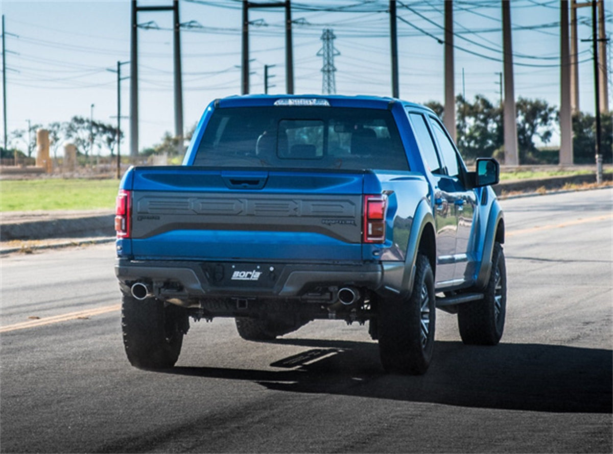 BORLA 60638 BORLA 60638 Performance Exhaust Merge X-Pipe With Mid-Section 2017-2020 Ford F-150 Raptor V6 & 2019-2020 F-150 Limited V6 Dual 2.75" Diameter Into Mufflers/Dual 3" Exiting Mufflers T-304 Stainless