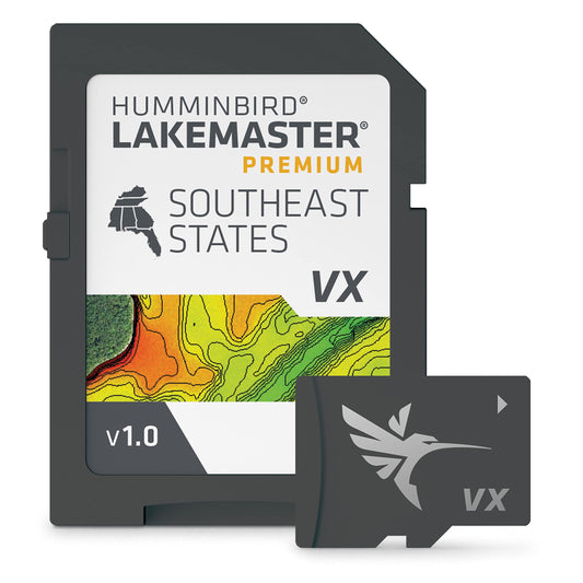HUMMINBIRD 602008-1 Humminbird LakeMaster Premium Southeast States V1 Map SD Card for Fish Finders