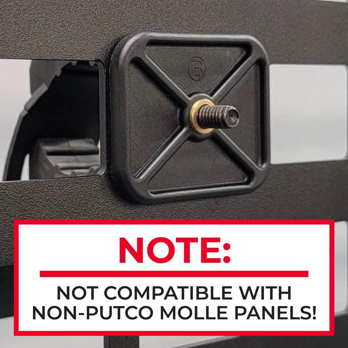 PUTCO 185723 Putco 185723 2017-2022 Small TEC - Molle Mounting Plate for Ford Super Duty - 18"w x 18.5"h (Fits 184200)