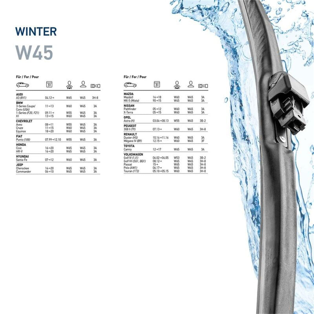 Hella 358004181 9XW 358 004-181 Winter Windscreen Wiper