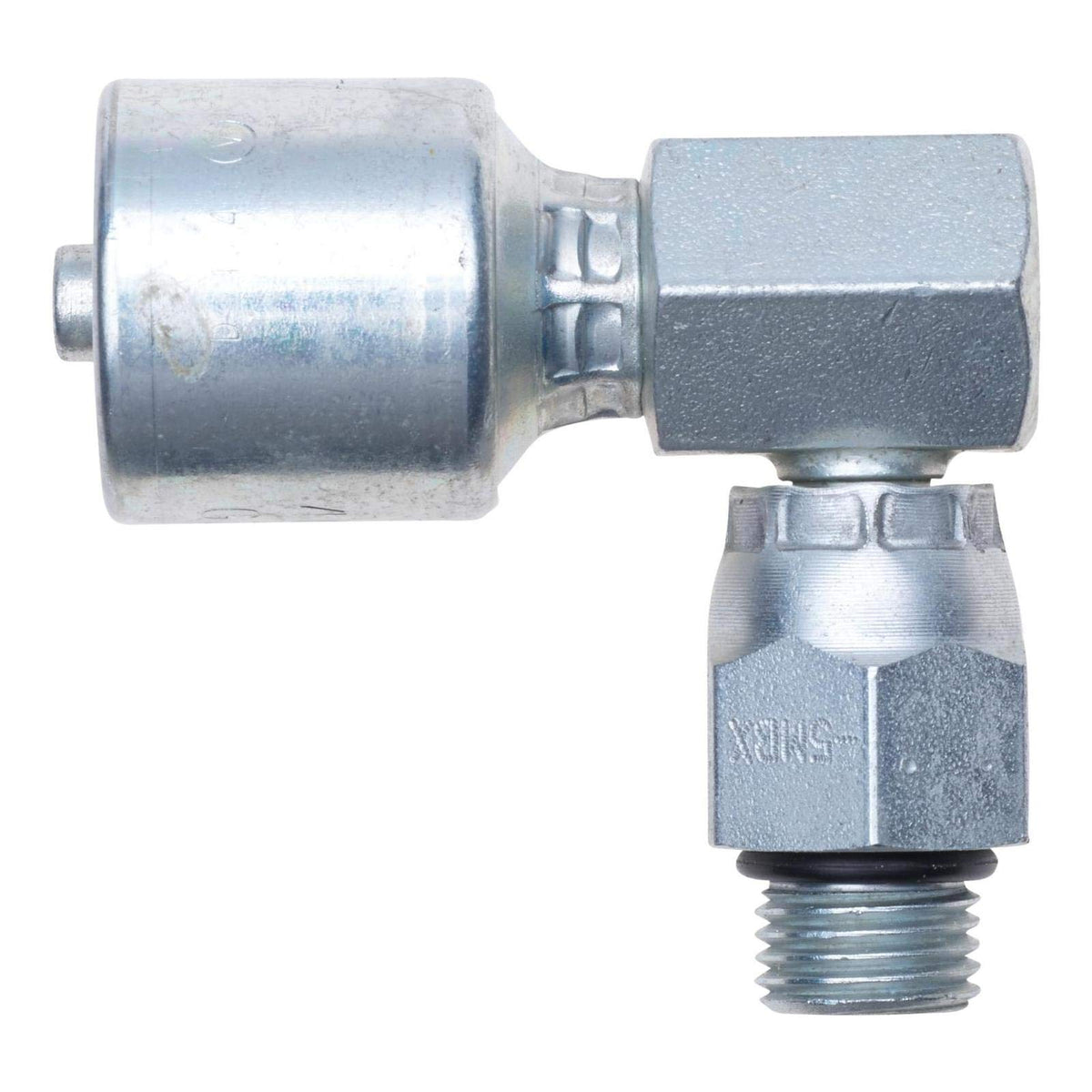 Gates G25123-0610 Male O Ring Boss Swivel 90 Block (Mega Crimp