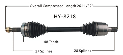 TRAKMOTIVE HY-8218 TrakMotive HY-8218 CV Axle, 1 Pack