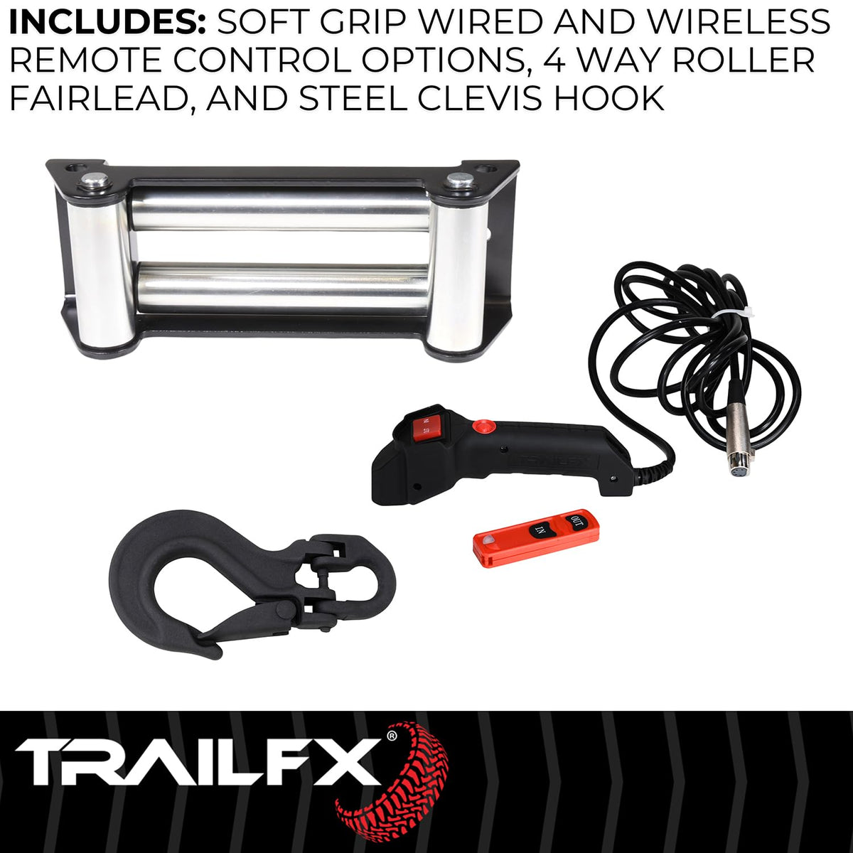 TRAILFX WR295B Trailfx WR295B REFLEX 2.0 WINCH 9.5K WIRE