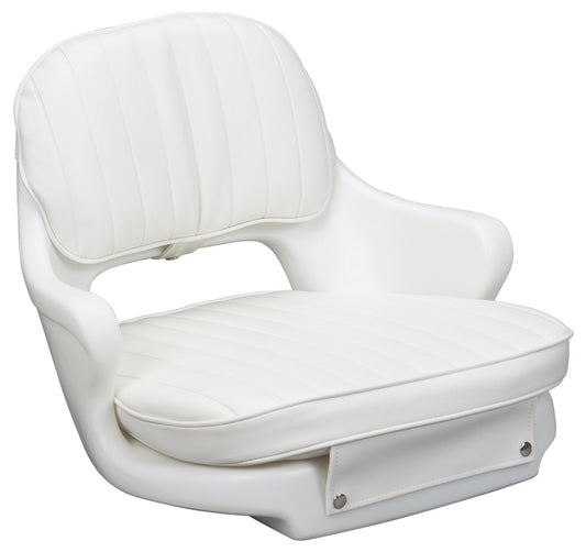MOELLER ST2000-HD Moeller Marine Moeller ST2000-HD, Boat Helm Seat and Cushion, Includes Mounting Plate , White , 24.5" x 20" x 16"