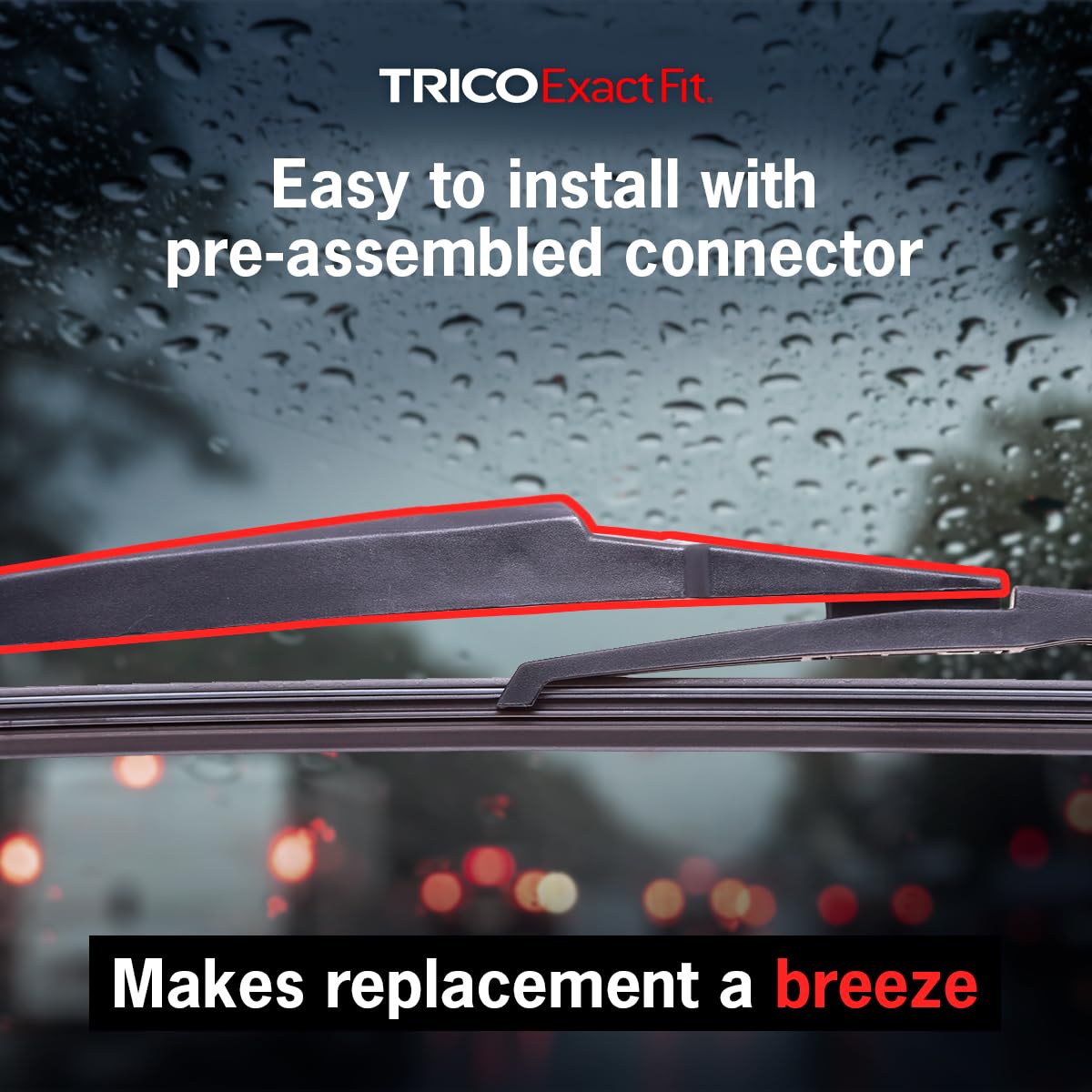 TRICO 14-B TRICO Exact Fit 14 Inch Rear Wiper Blade Fits Select Acura, Honda, Infiniti, Isuzu, Mazda, Mitsubishi, Nissan, Saab, Scion, Subaru, And Toyota Model Years, Part Number 14-B