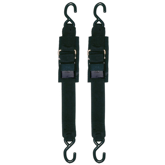 STAR BRITE 060073 STAR BRITE Transom Tie Down Straps 2" x 2' with Coated S Hook Buckle