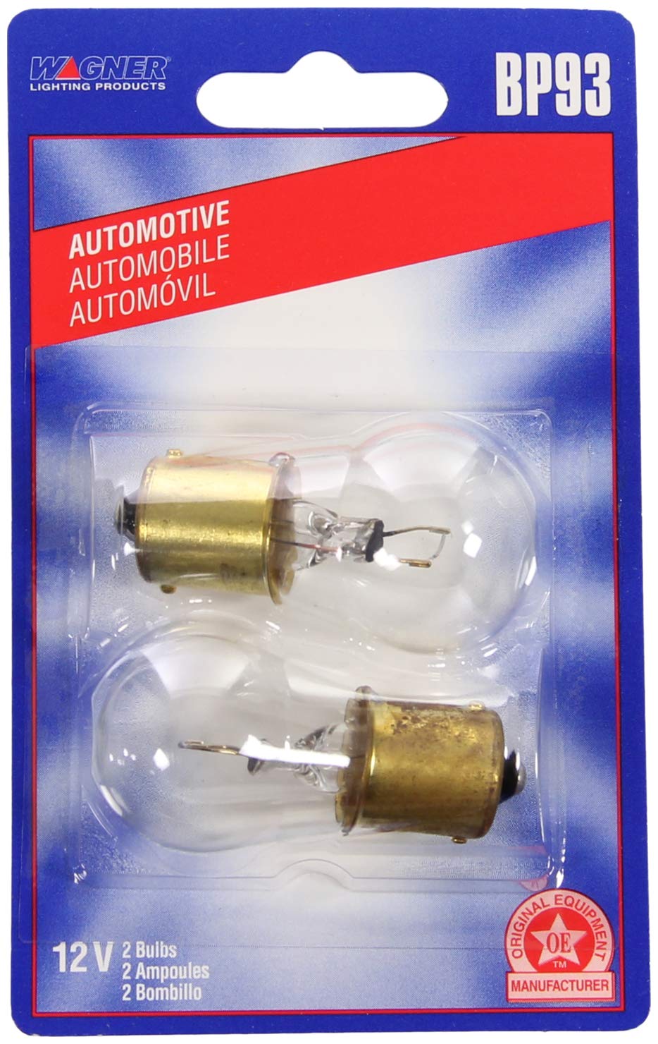 WAGNER BP93 Wagner Lighting BP93 Standard Multi-Purpose Light Bulb Card of 2