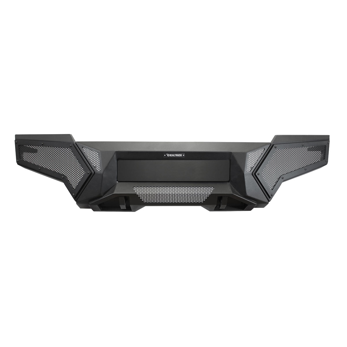 GO RHINO 343921T RealTruck Element Front Bumper w/Power Actuated Hide-Away Light Bar Mount | Steel, Textured Black | 343921T | Fits 2024-2025 Toyota Tacoma
