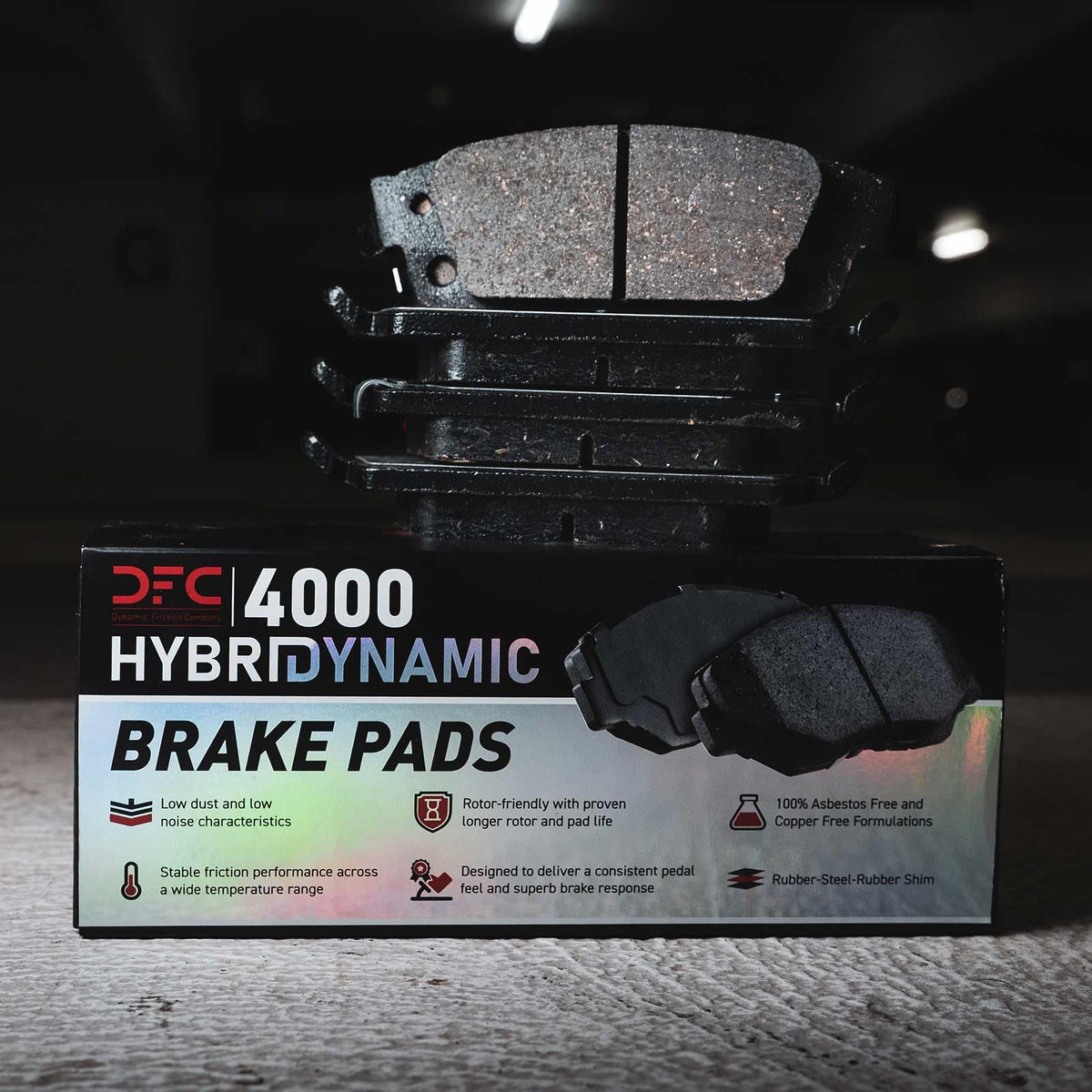 Dynamic Friction 4000-2400-00 DFC Front 4000 HybriDynamic Brake Pads