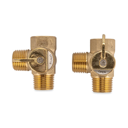 CAMCO 35963 Camco RV Water Heater By-Pass Kit - Features 12-Inch Nylon Reinforced Hose & Durable Brass Valves - Essential RV Winterization Tool - Compatible with 10 Gallon Tanks (35963)