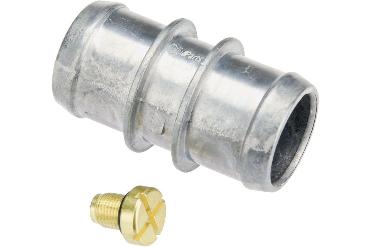URO Parts 17127515502PRM Coolant Hose Connector, Premium Aluminum