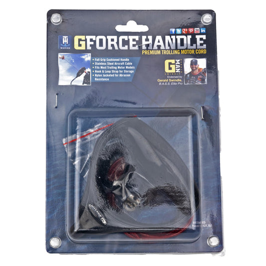 T-H MARINE GFH-1G-DP T-H Marine G-Force Handle - Heavy-Duty Trolling Motor Replacement with Cushioned Grip, Reliable Lift and Release System, Durable Nylon Jacketed Cable for Serious Anglers - Black