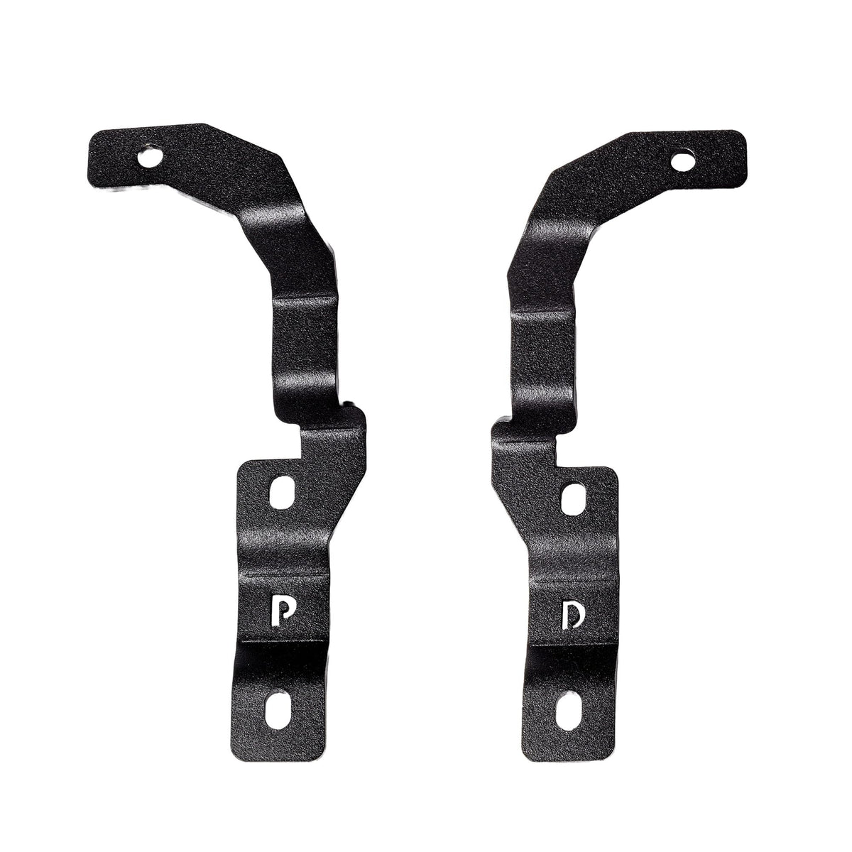 GO RHINO 732255T Go Rhino! XE Hood Hinge Cube Light Mount | Mild Steel, Textured Black | 732255T | Fits 2015-2022 Chevrolet Colorado
