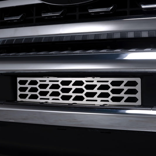 Putco 82172 Putco Bumper Grille Inserts Fits Ford Super Duty 2023-2025 Hex Shield Design Polished Stainless Steel, 82172