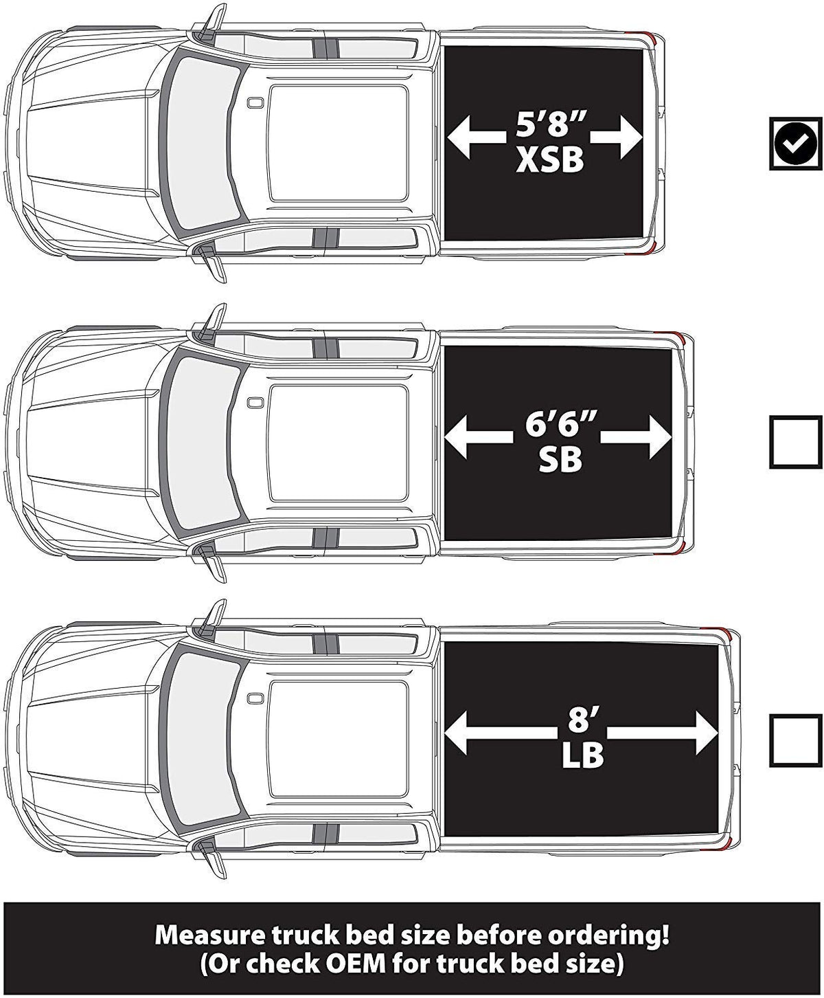 LEER 630120 LEER Latitude | Fits 2014-2018 GM Chevy Silverado/GMC Sierra with 5.8 FT Bed | Easy Install, Soft Tri-Fold Truck Bed Tonneau Cover