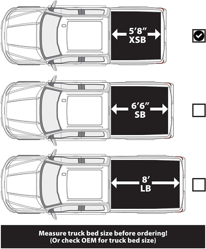 LEER 630120 LEER Latitude | Fits 2014-2018 GM Chevy Silverado/GMC Sierra with 5.8 FT Bed | Easy Install, Soft Tri-Fold Truck Bed Tonneau Cover