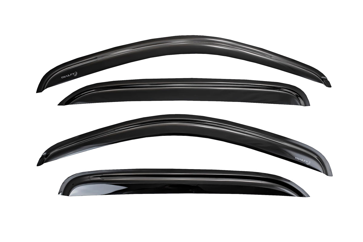 TRAILFX 4992H TrailFX Window Vents for Toyota RAV4 Tape-On Smoke Rainguards 2013-2018 4-Piece Low Profile Acrylic Rainguard Set TrailFX 4992H