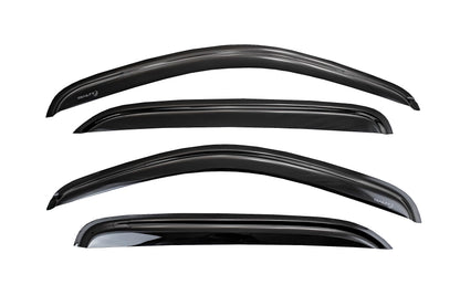 TRAILFX 4992H TrailFX Window Vents for Toyota RAV4 Tape-On Smoke Rainguards 2013-2018 4-Piece Low Profile Acrylic Rainguard Set TrailFX 4992H