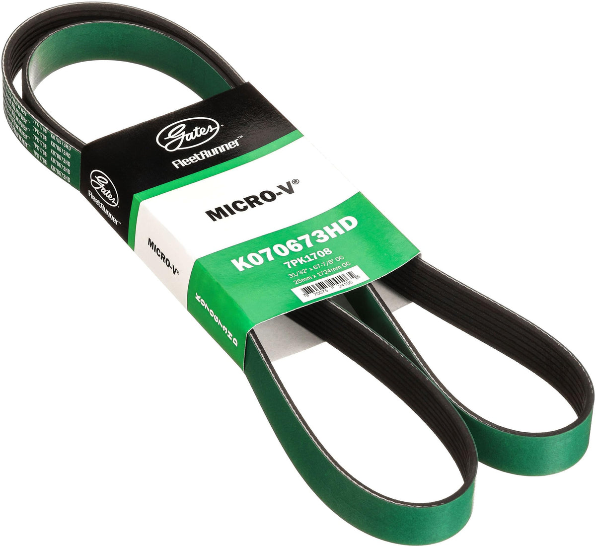 Gates K070673HD Fleet Runner Heavy Duty Micro V Serpentine