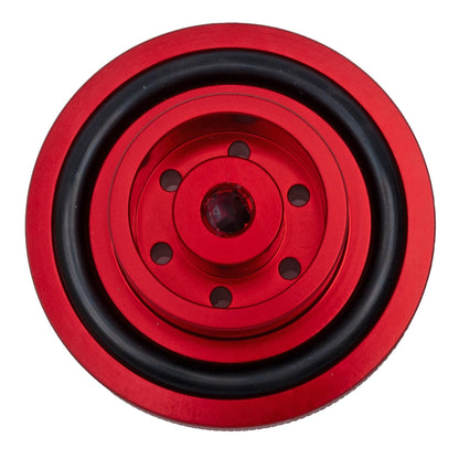 T-H MARINE GFEL-MKS-R-DP T-H Marine G-Force Eliminator Trolling Motor Prop Nut - Noise Dampening 6061 Billet Aluminum, Tool-Free Installation for Minn Kota 35-70 Motors - Red