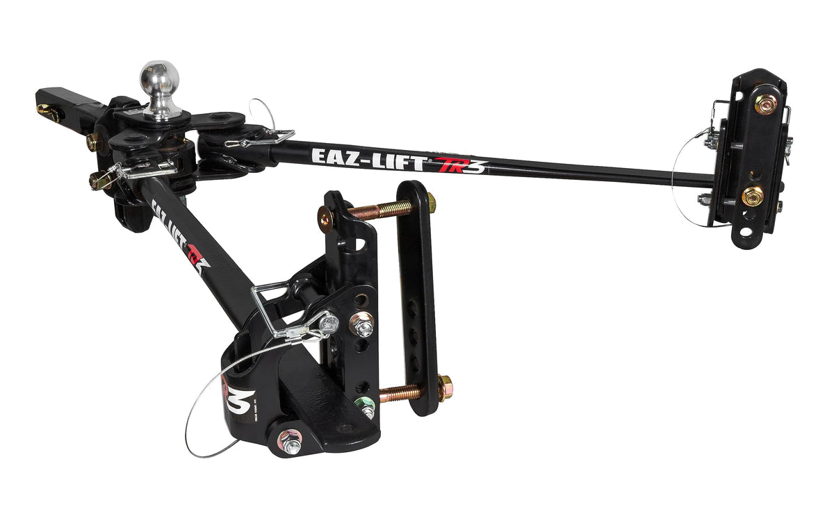 CAMCO 48901 Camco Eaz-Lift TR3 600lb Weight Distribution Hitch Kit - Features 800lb Max Tongue Weight Rating, Pre-Installed 2-5/16-inch Hitch Ball, and Adjustable Sway Control - (48901)