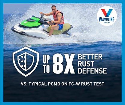 VALVOLINE 899557 Valvoline 4-Stroke Marine Full Synthetic Engine Oil 1 Quart (Pack of 6)